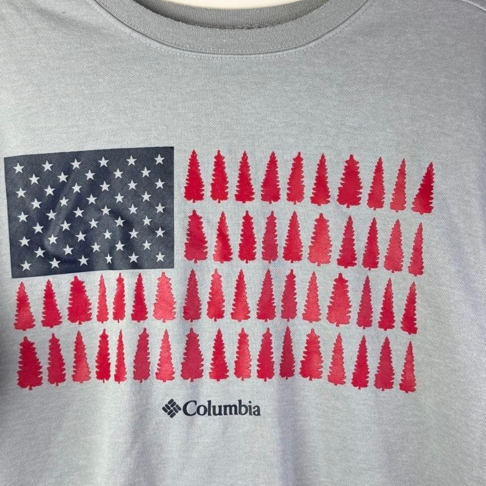 Columbia Men's Sweatshirt American Flag Theme Medium - Picture 2 of 5